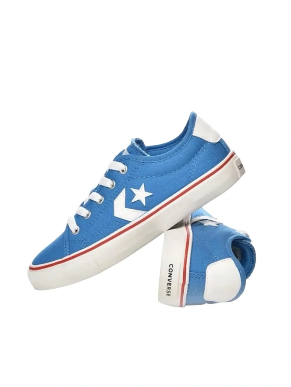 Converse Star Replay OX Blue Canvas Sneakers Kids Size 2
